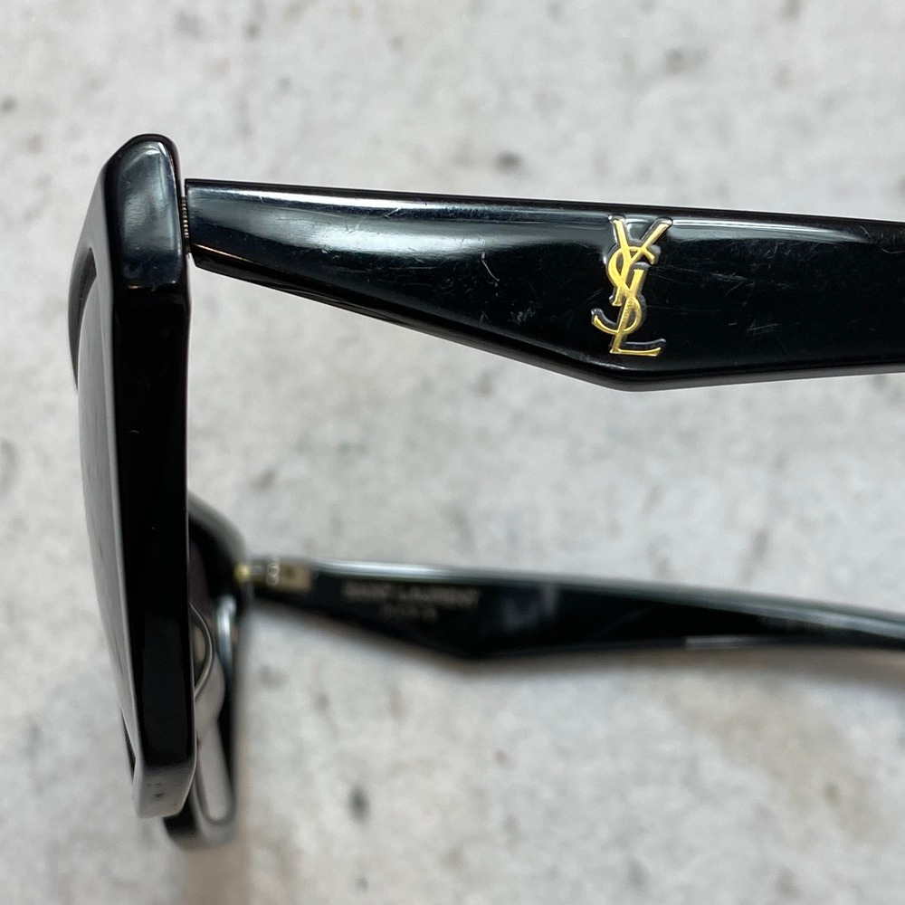 Saint Laurent SL M103 Sunglasses Womens OS Black YSL Logo Cat Eye TOYBT94800 - Picture 13 of 16